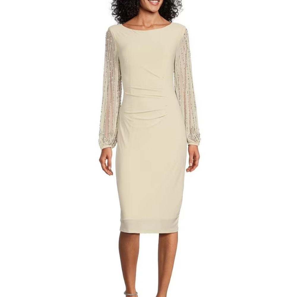 Marina Beaded Cocktail Dress Size 16